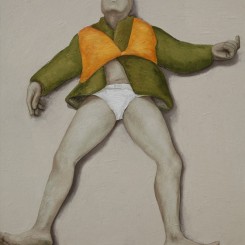 《躺着》，画布油画，150 × 120 cm，2012